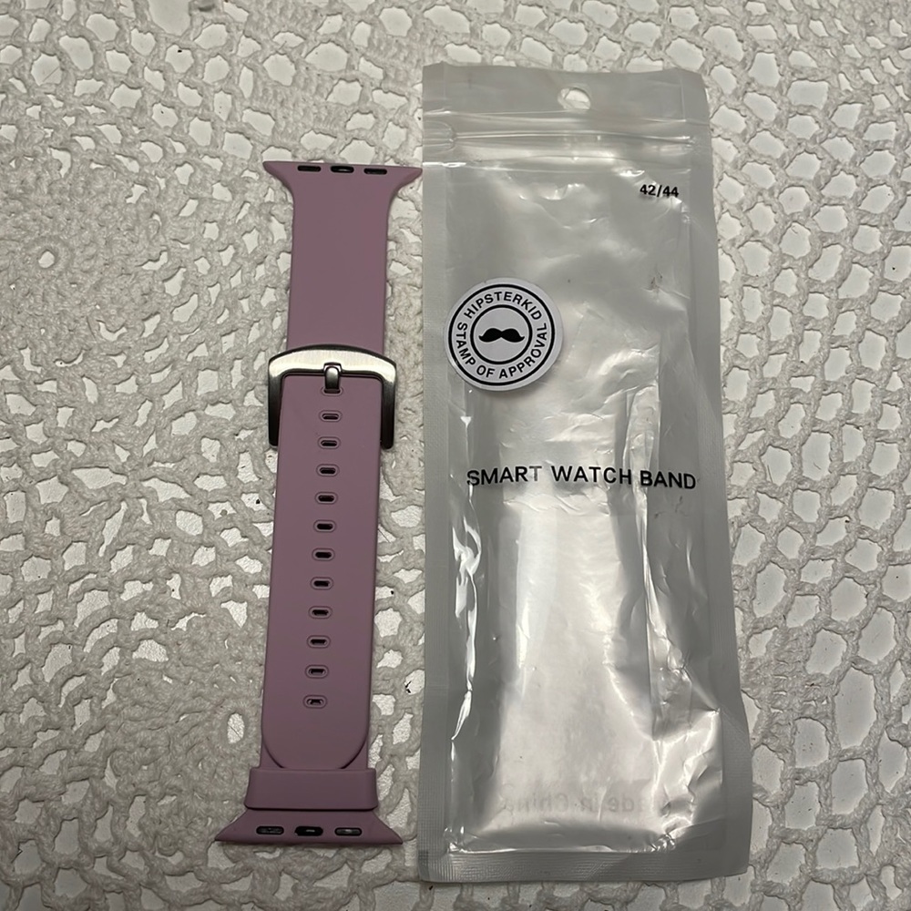 Lilac rubber SMART watch band 42/44 mm NEW